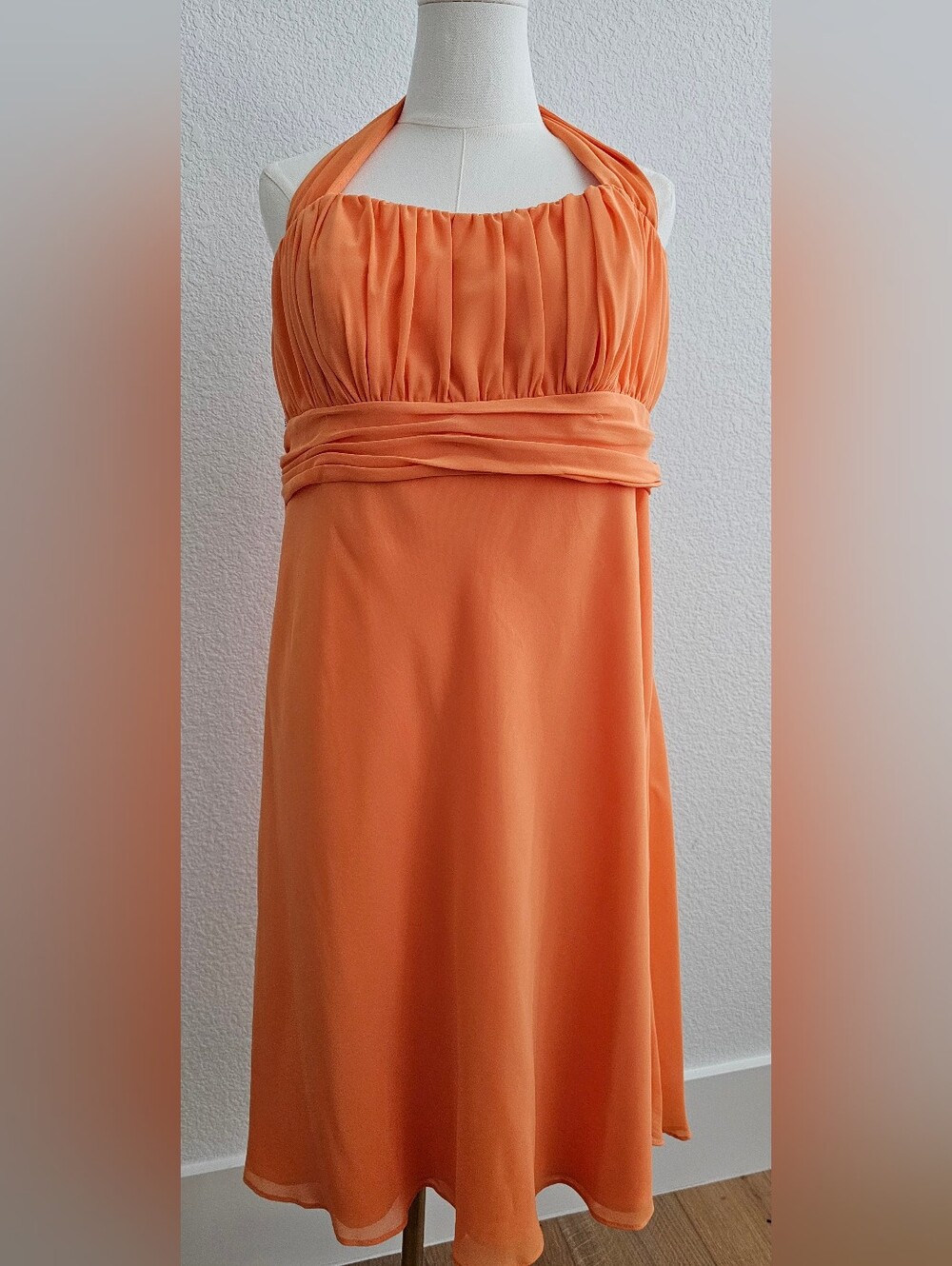 Welcome FALL! Orange Halter Dress